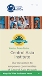 Mobile Screenshot of centralasiainstitute.org