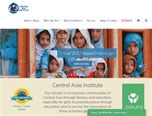 Tablet Screenshot of centralasiainstitute.org